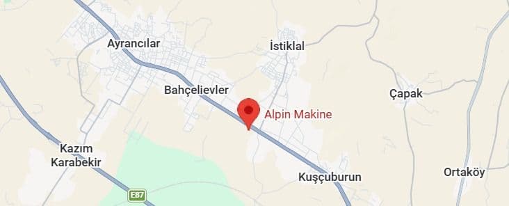 Alpin Makine Fabrika Konumu - Yazıbaşı Torbalı İzmir